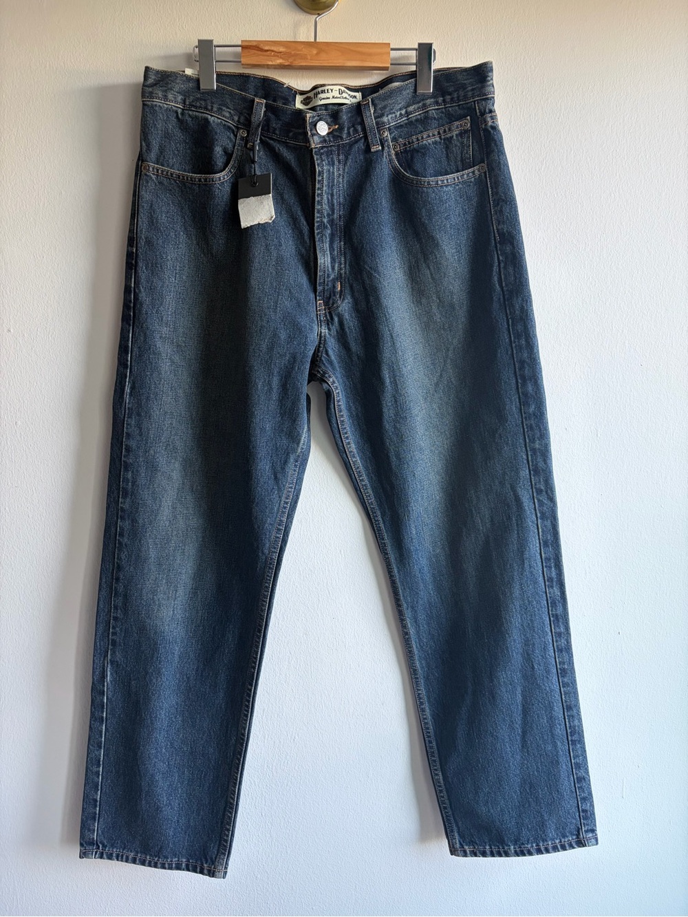 Harley-Davidson Men’s Relaxed Fit Dark Blue Denim Jeans